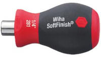 Wiha Schraubendreher Mit Bithalter Magnetisch Stubby, 1/4' 57 Mm (29463)