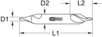 KS Tools HSS Zentrierbohrer 330.1215