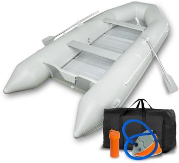 Eberth Schlauchboot robustem PVC für Außenborder Boot mit 2X Sitzbank