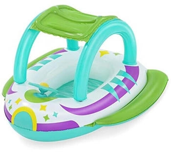 Bestway Space Splash Kinder-Schlauchboot mehrfarbig mit Sonnenschutzdach (34149)