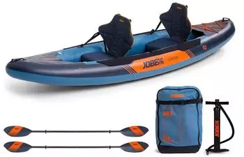 Jobe Gama Aufblasbares Kajak Set blau 365x95,5cm