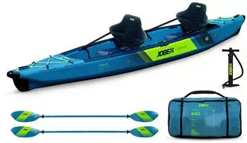 Jobe Tasman aufblasbares Kajak-Set blau 440x91,5cm (600024003)