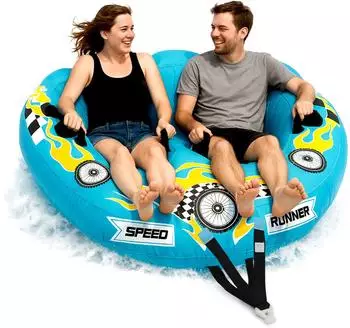 SereneLife Towable Tube aufblasbar 2/3 Personen, PVC (SLTOWBL10)