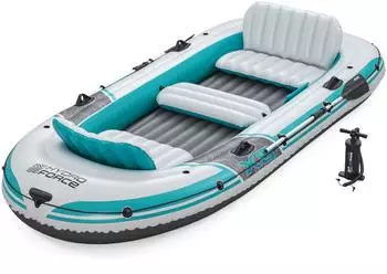 Bestway Hydro-Force Adventure Elite X5 Schlauchboot 364x166x45cm, grau/wei&szlig;