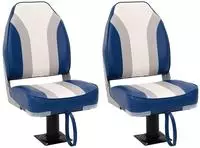 vidaXL Bootssitze mit Podest 2 Stk. 360&deg; Drehbar