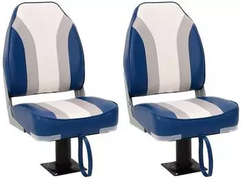vidaXL Bootssitze mit Podest, 2 Stk., 360° drehbar (3294972)