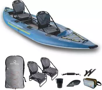Spinera Kenai 130 aufblasbares Touring-/Angelkajak, 2 Personen, 396x87cm