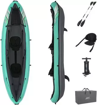 Bestway Ventura Elite X2 Schlauchkajak 2 Personen mit Paddelset (65052)