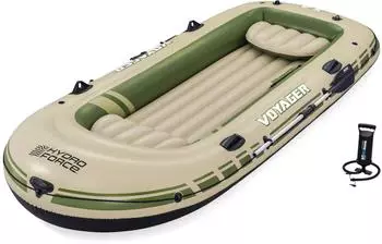 Bestway Voyager X4 Schlauchboot-Set 350x145x49cm, 4 Personen