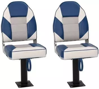 vidaXL Bootssitze mit Podest, 360&deg; drehbar, 2 Stk. (3294991)