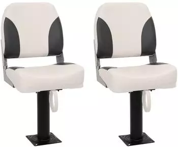 vidaXL Bootssitze mit Podest, 360&deg; drehbar, 2 Stk. (3294967)