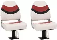 vidaXL Bootssitze mit Podest 2 Stk. 360&deg; Drehbar