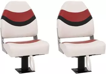 vidaXL Bootssitze mit Podest, 2 Stk., 360° drehbar (3294984)