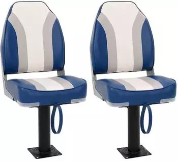vidaXL Bootssitze mit Podest, 360° drehbar, 2 Stk. (3294973)