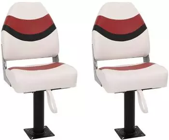 vidaXL Bootssitze mit Podest, 360° drehbar, 2 Stk.