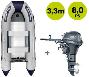 Prowake RIB330S + Yamaha 8 PS