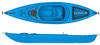 Seaflo 1004 Kajak mit Paddel blau, sehr leicht und kippstabil
