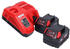 Milwaukee M18 One FH-502 (2 x 5,0 Ah + M12-18 FC)