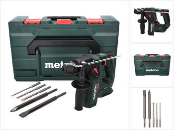 Metabo BH 18 LTX BL 16 + 5tlg. Bohrer und Mei&szlig;el + MetaBox