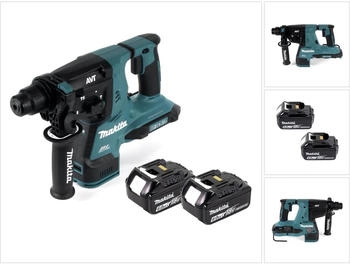 Makita DHR280 G 36 V ( 2x 18 V ) 2,8 J SDS-plus Brushless + 2x Akku 6,0 Ah - ohne Ladeger&auml;t