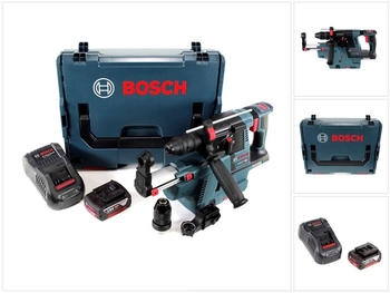 Bosch GBH 18V-26 F in L-Boxx mit GDE 18V-16 Staubabsaugung inkl. 1x 5Ah Akku und Ladeger&auml;t