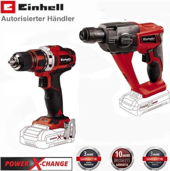 Einhell Akku-Bohrhammer TE-HD + Bohrschrauber TE-CD 18/40 18V