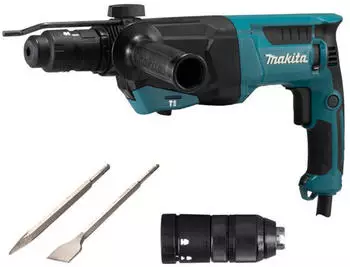Makita Kombihammer HR2670FTX1 800 W SDS-plus inkl. 2x Mei&szlig;el, Zubeh&ouml;r, Transportkoffer