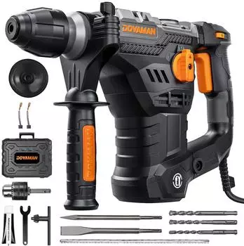Dovaman RH15A Bohrhammer SDS-Plus 1500W, 7J, 4 Funktionen (RH15A)