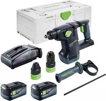 Festool KHC 18 EB-Basic Kombihammer 18V 2,6J SDS-Plus Brushless, 5,0Ah