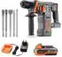 FUXTEC FX-E1RH20 Akku-Bohrhammer 20V mit Akku, Ladegerät & Meißelaufsätzen (FX-E1RH20)