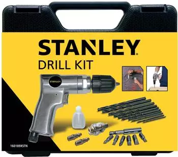 Stanley Druckluftbohrmaschine im Koffer mit Zubeh&ouml;r (160189XSTN)