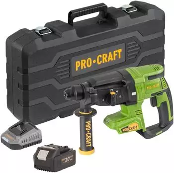 PROCRAFT Akku-Bohrhammer PHA40bb-c 20V 2,6J SDS plus Brushless, 4,0Ah (PHA40bb-c)