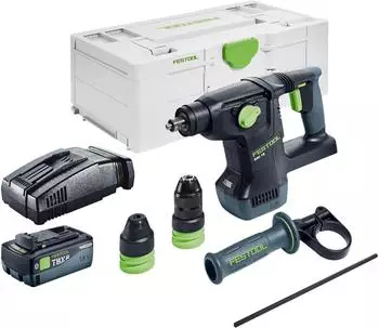 Festool KHC 18 EB-Basic 2,6 J SDS-Plus Brushless + 1x Akku 8,0 Ah + Schnellladeger&auml;t + Systainer