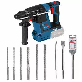 Bosch GBH 18V-26 + PRO Hammerbohren-Kit 9-teilig (061599769C)