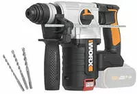Worx Akku-Bohrhammer "NITRO WX380.9" 3-IN-1, b&uuml;rstenloser Motor, 2,2J...