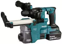 Makita Akku-Kombihammer f&uuml;r SDS-PLUS 18V/5,0 Ah, 2 Akkus + Ladeger&auml;t+Staubabsaugung