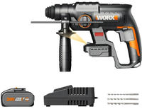 Worx Akku-Bohrhammer "NITRO WX381" Set, Brushless-Motor, 3-In-1, inkl. Akku &