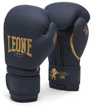 Leone Sport Blue Edition Combat Gloves Schwarz 14 Oz