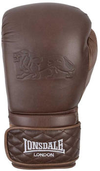 Lonsdale Vintage Spar Gloves Leather Boxing Gloves Braun 10 Oz