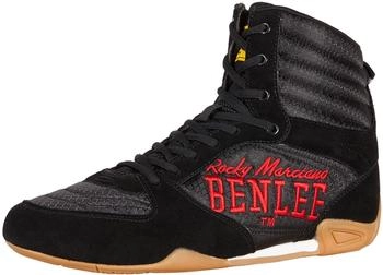BENLEE Rocky Marciano Herren Leder Box Schuhe Jabs black/red