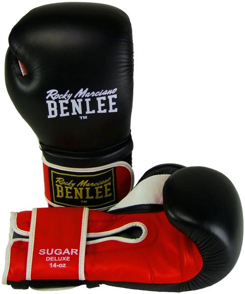 BENLEE Rocky Marciano Rocky Marciano Sugar Deluxe Boxhandschuhe, Black/Red, 20 oz