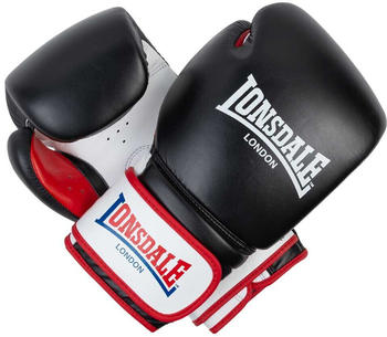 Lonsdale Winstone Leather Boxing Gloves Schwarz 12 Oz
