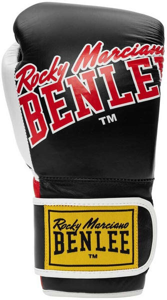 BenLee Bang Loop Leather Boxing Gloves Schwarz 12 Oz