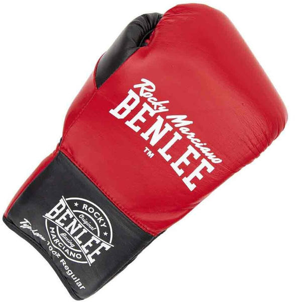 BenLee Typhoon Leather Boxing Gloves Rot 10 Oz L