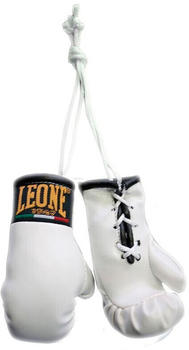 Leone Sport Mini Boxing Gloves Key Ring Weiß