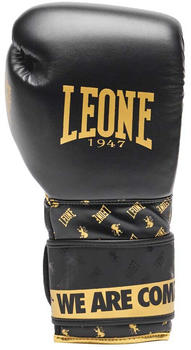 Leone Sport Dna Artificial Leather Boxing Gloves Schwarz 12 Oz