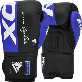 DRX Sports Rex F4 Artificial Leather Boxing Gloves Blau,Schwarz 16 Oz