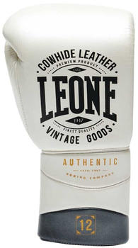 Leone Sport Authentic 2 Artificial Leather Boxing Gloves Weiß 12 Oz