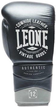 Leone Sport Authentic 2 Artificial Leather Boxing Gloves Grau 18 Oz