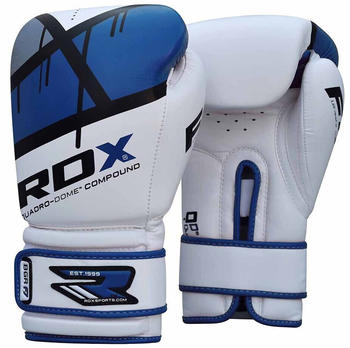 DRX Sports Bgr F7 Boxing Gloves Weiß,Blau 14 Oz